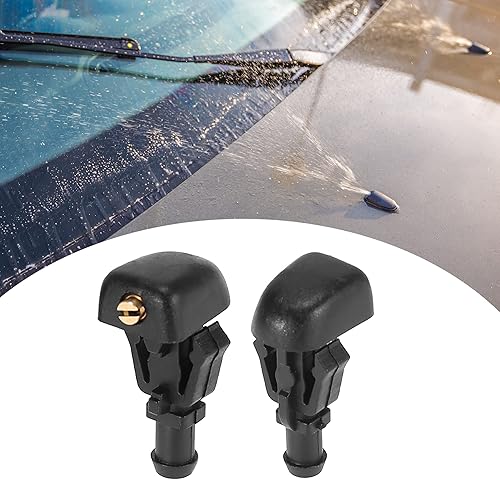 Miniatura 3 de ACROPIX Boquillas para limpiaparabrisas delantero para Ford F150 con conector de manguera, paquete de 5, color negro