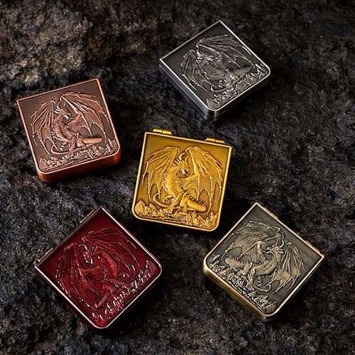 Miniatura 6 de 7-in-1 Metal Spinner DND Dice Set subitable for Dungeons & Dragons  Pocket Flip Rotating Dice with D4 D6 D8 D10 D12 D20 D%  Gaming Accessory with