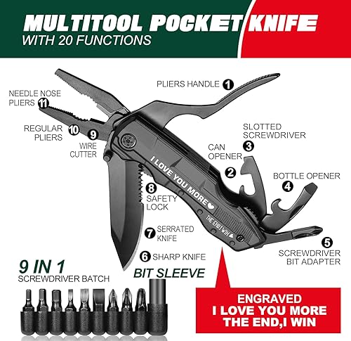 Miniatura 2 de Regalos de amor para el día de San Valentín para él, novio, marido, cuchillo de bolsillo "I Love You", regalos únicos para él de parte de la esposa,