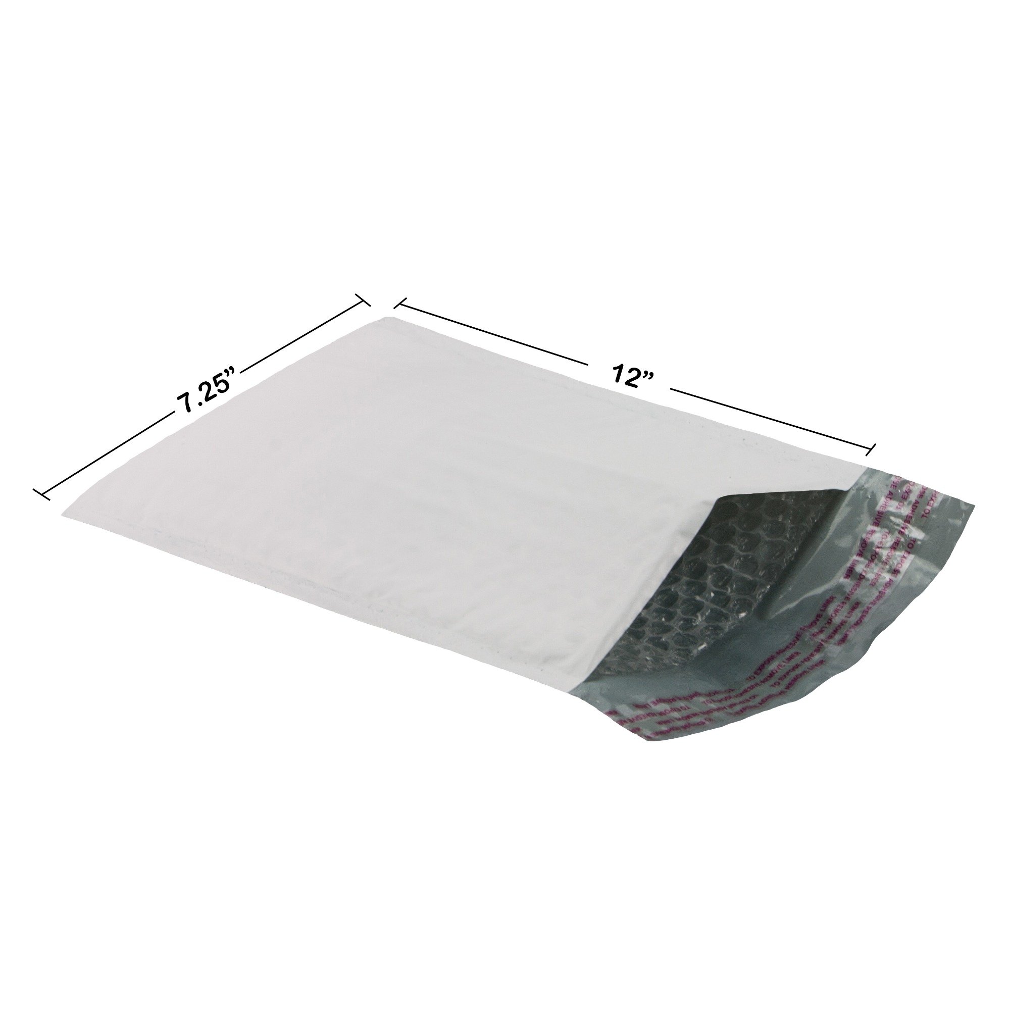 StarBoxesPoly Bubble Mailer 7.25"X12" #1- Pack of 200, White (PBM172512200)