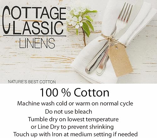 Miniatura 6 de Lintex - Mantel de tela de algodón 100 % para otoño y Acción de Gracias estilo de cabaña - Diseño a cuadrosbloques grandes con colores otoñales,