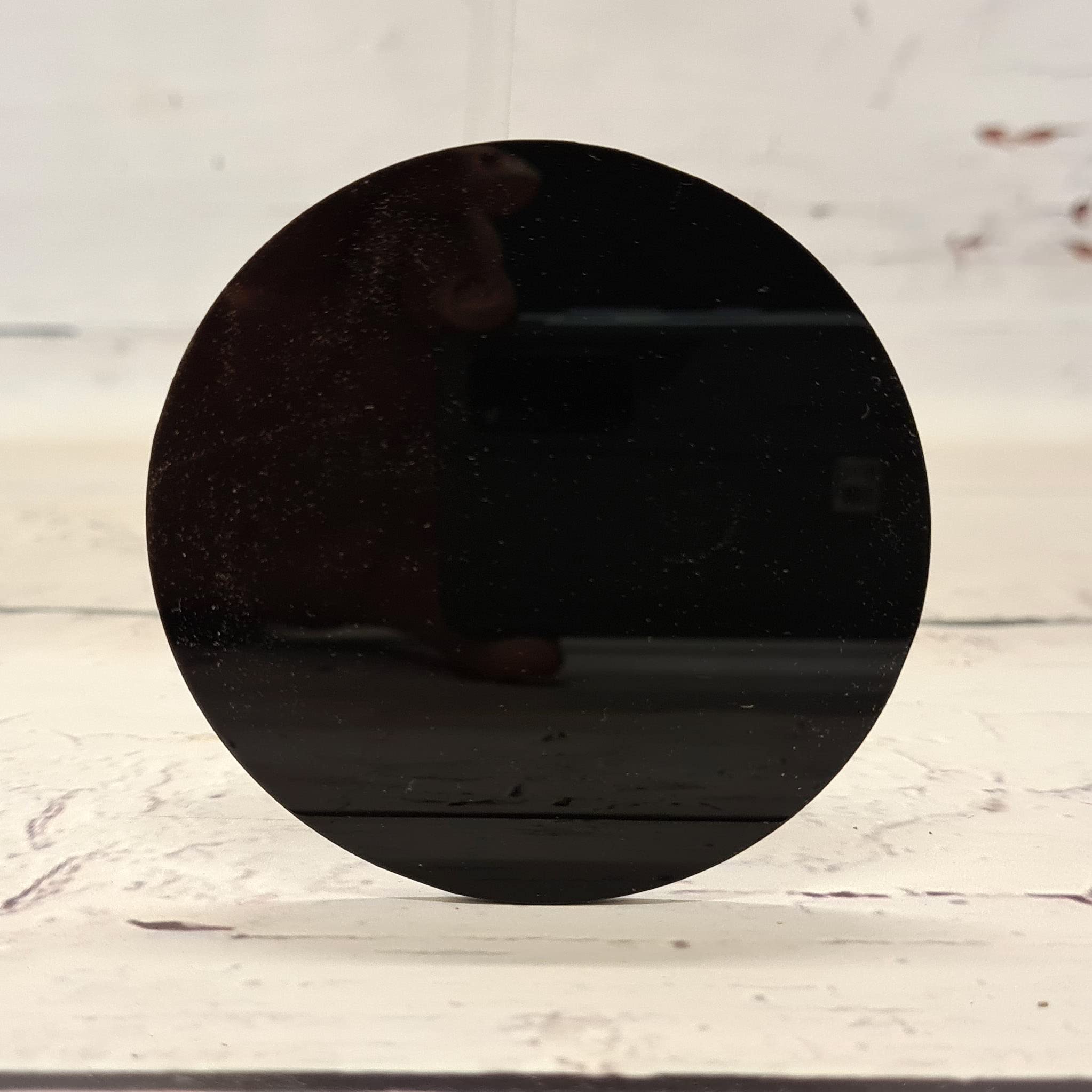 Laser Cut Black Acrylic Circles 25mm to 100cm Diameter Packs of 10 (70mm)
