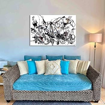 Amazon｜ジャクソン・ポロックの29番 ポスターポスターフレーム 油絵画