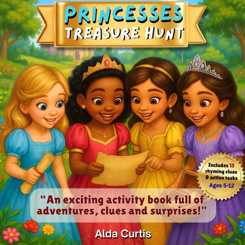 Princesses Treasure Hunt: A Fun Activity Book with Clues, Tasks & Surprises