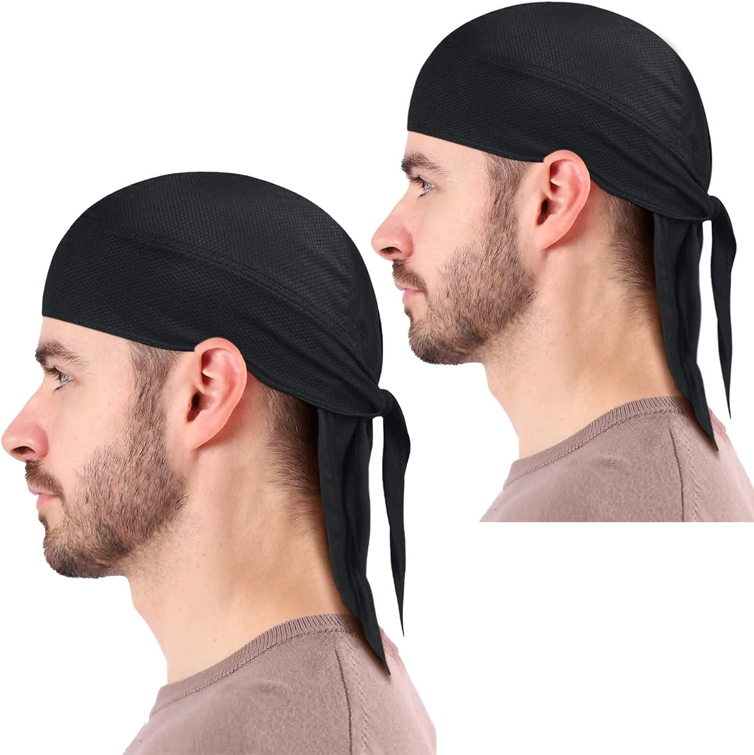 Skull Cap Bandana Stretchy Quick Dry for Cycling Beanie Helmet Liner Breathable Cooling Sports Headband UV Protection Sweatband Hat Moisture Wicking Men Women