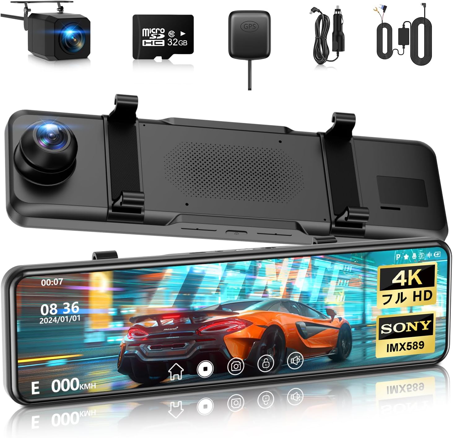 Panasonic HD画質 前後2カメラドライブレコーダー CA-DR03H… Strada CA