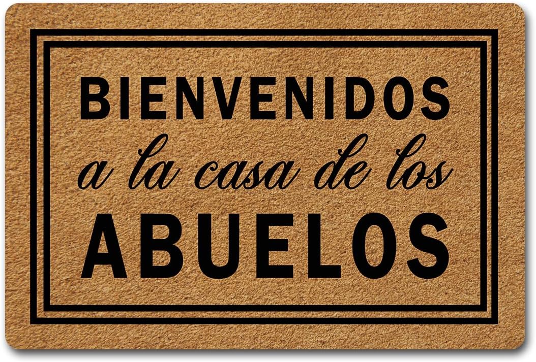 This is A Private Residence Man Funny Doormat for Entrance Way with Non Slip Backing Indoor/Outdoor Welcome Mats Home and Office Decorative Rug 23.6 in(W) X 15.7 in(L)