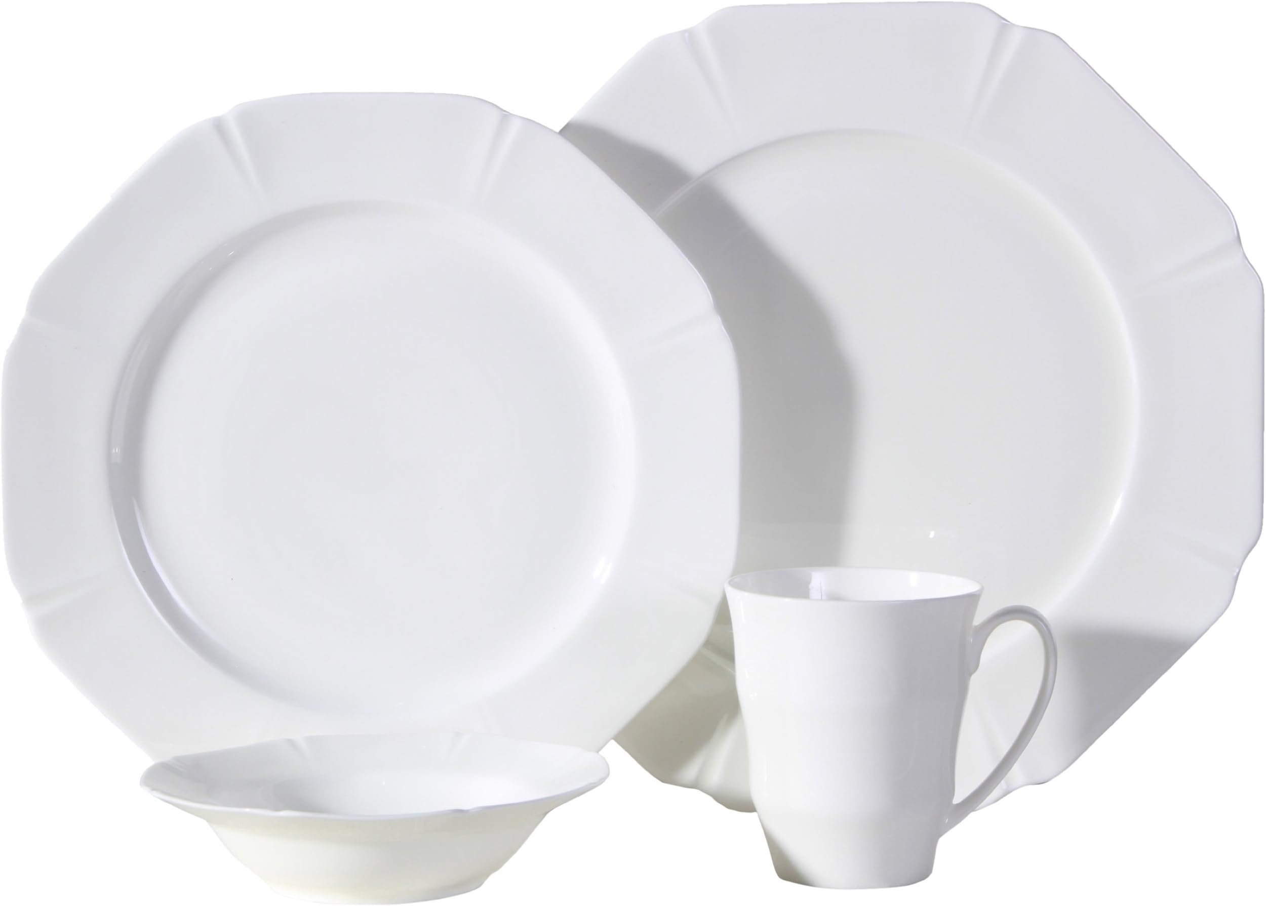 Auratic CY 16-Piece Dinner set, Service for 4, Fine Bone China