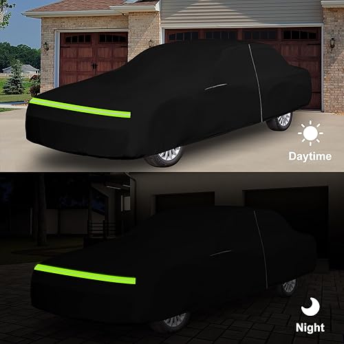 Miniatura 6 de Funda impermeable de repuesto para automóvil Lincoln Town Car 1998-2011, 210T con forro de algodón, fundas para automóvil con puerta con cremallera