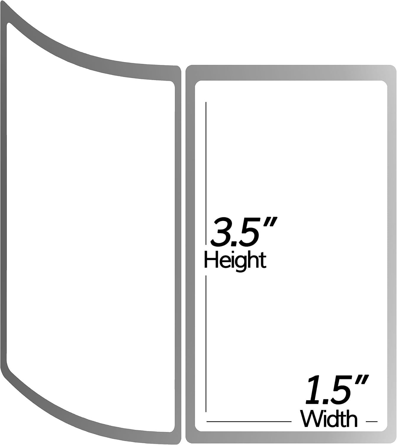 900/Roll, 9000 Labels in 10 Rolls – 3.5" x 1.5" Direct Thermal Labels - Compatible with Zebra & Rollo Desktop Printers and More – 1” Core, Permanent Adhesive & Perforated - Image 4