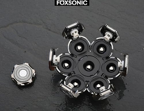 Miniatura 96 de Silvery - Cabezal de repuesto para afeitadora eléctrica para hombre, cabeza de repuesto de 6 cuchillas de repuesto para afeitadora calva Tono