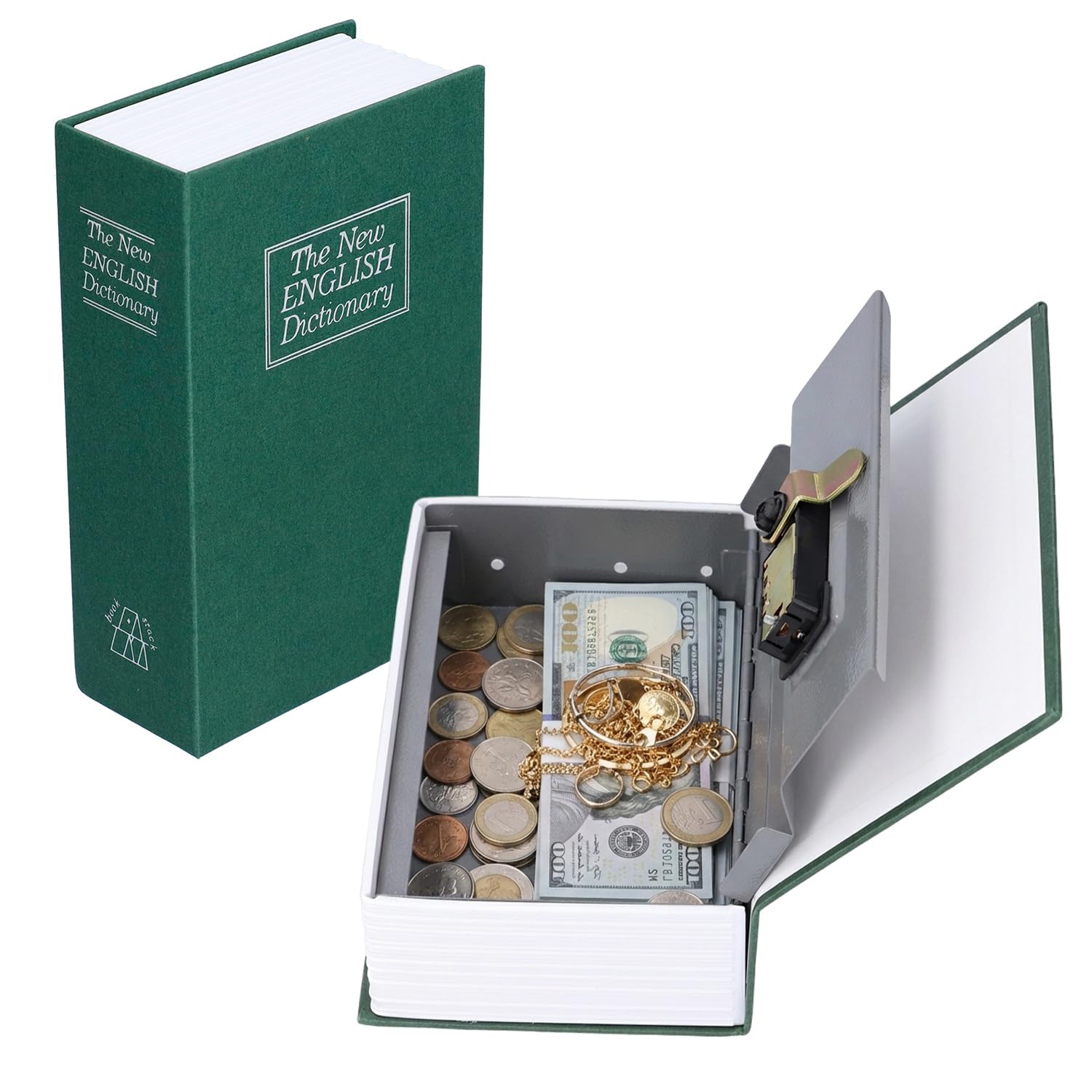 Tissting Diversion Book Safe, Secret Hidden Storage Faux