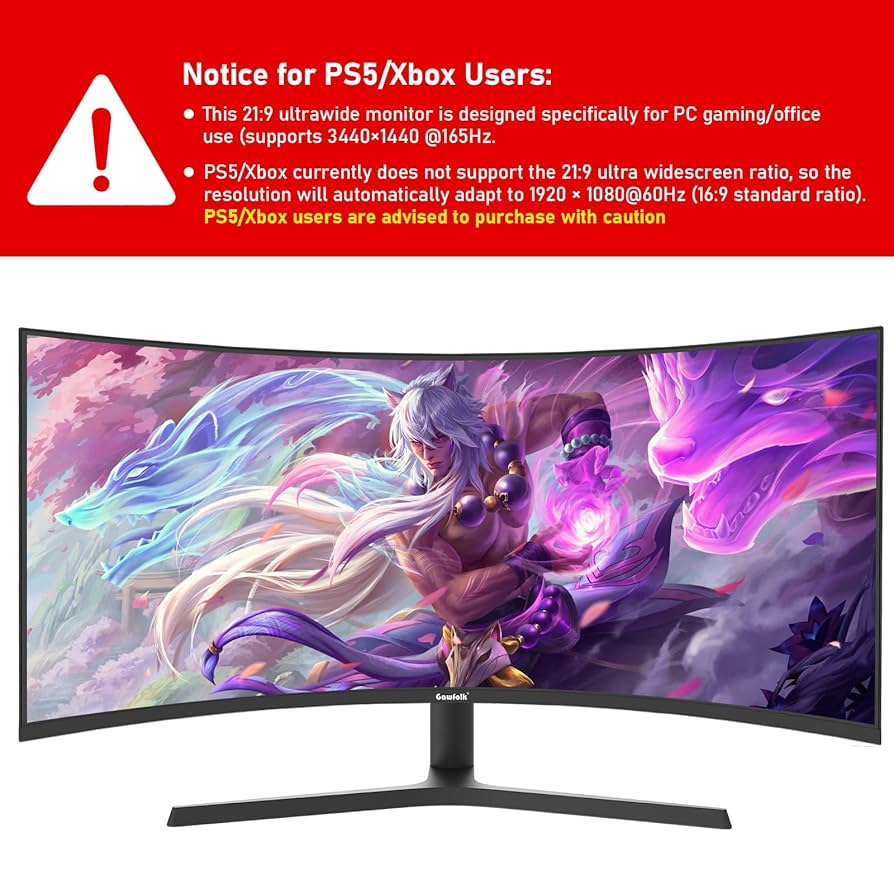 ⭐️定価78000円⭐️Gawfolk 34インチ ウルトラワイド　モニター　PC Amazon.co.jp: Gawfolk 34インチ ウルトラワイド カーブ 144Hz