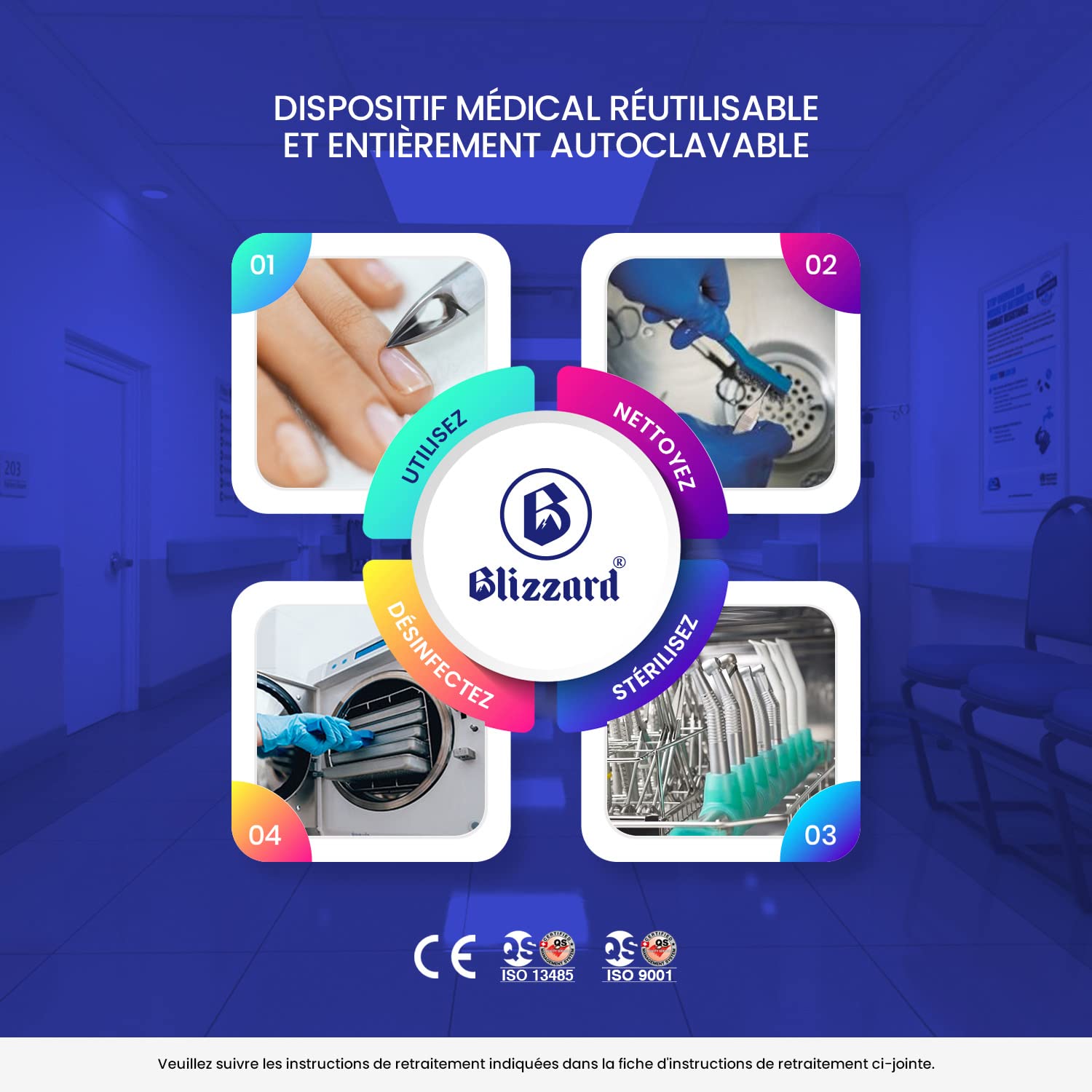 Blizzard Pinces à Envies Professionnel - Pince à Peaux avec Mors 5 mm - Acier Chirurgical Inoxydable - Forgé en Allemagne - Podologie - 12 cm