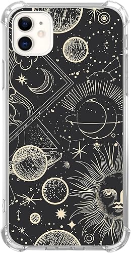 Miniatura 7 de Funda de teléfono con patrón de copos de nieve de Navidad compatible con iPhone 11, funda roja de copo de nieve para niñas, mujeres y hombres, funda