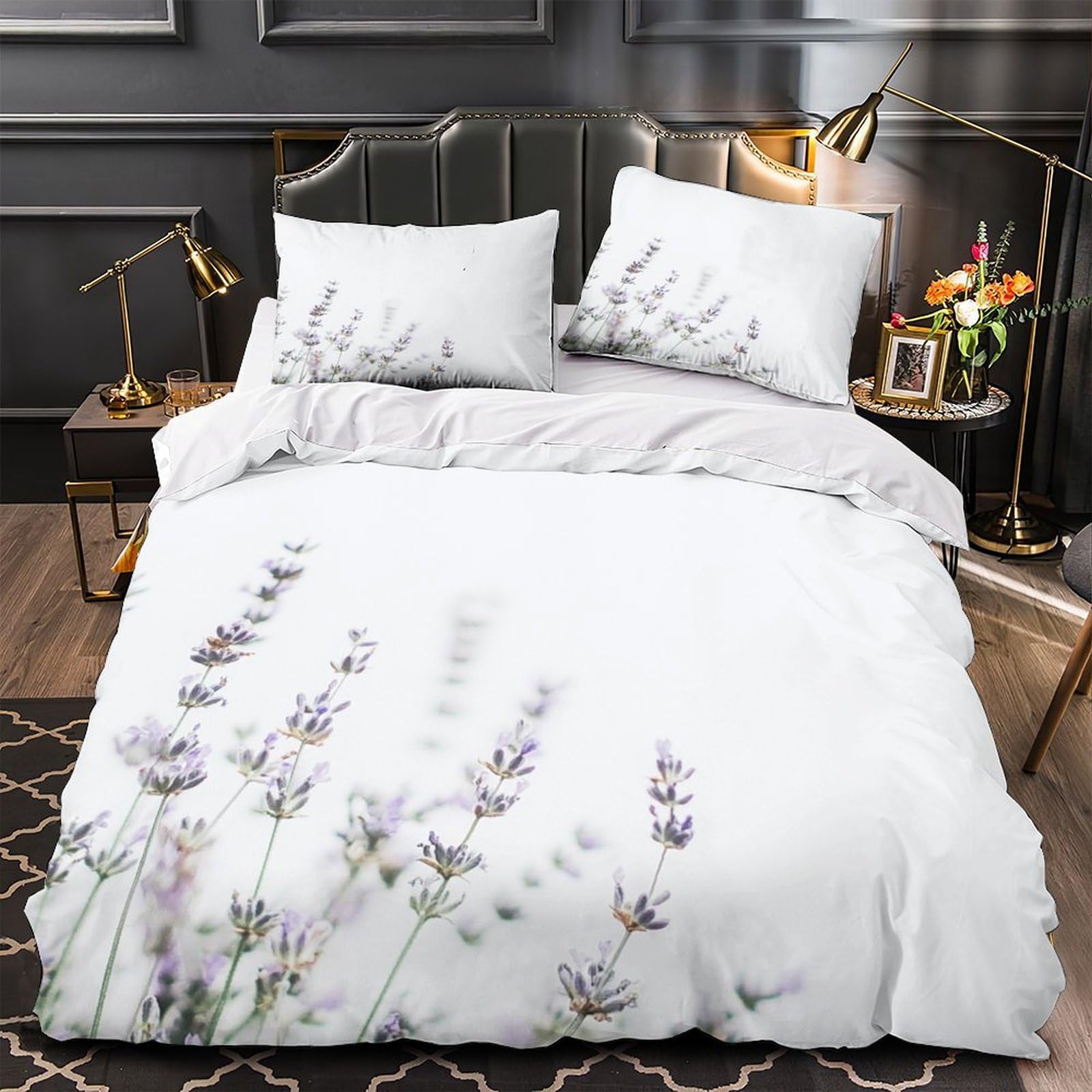 Housse de Couette Imprimé en 3D aquarelle poisson Koi pour lit king