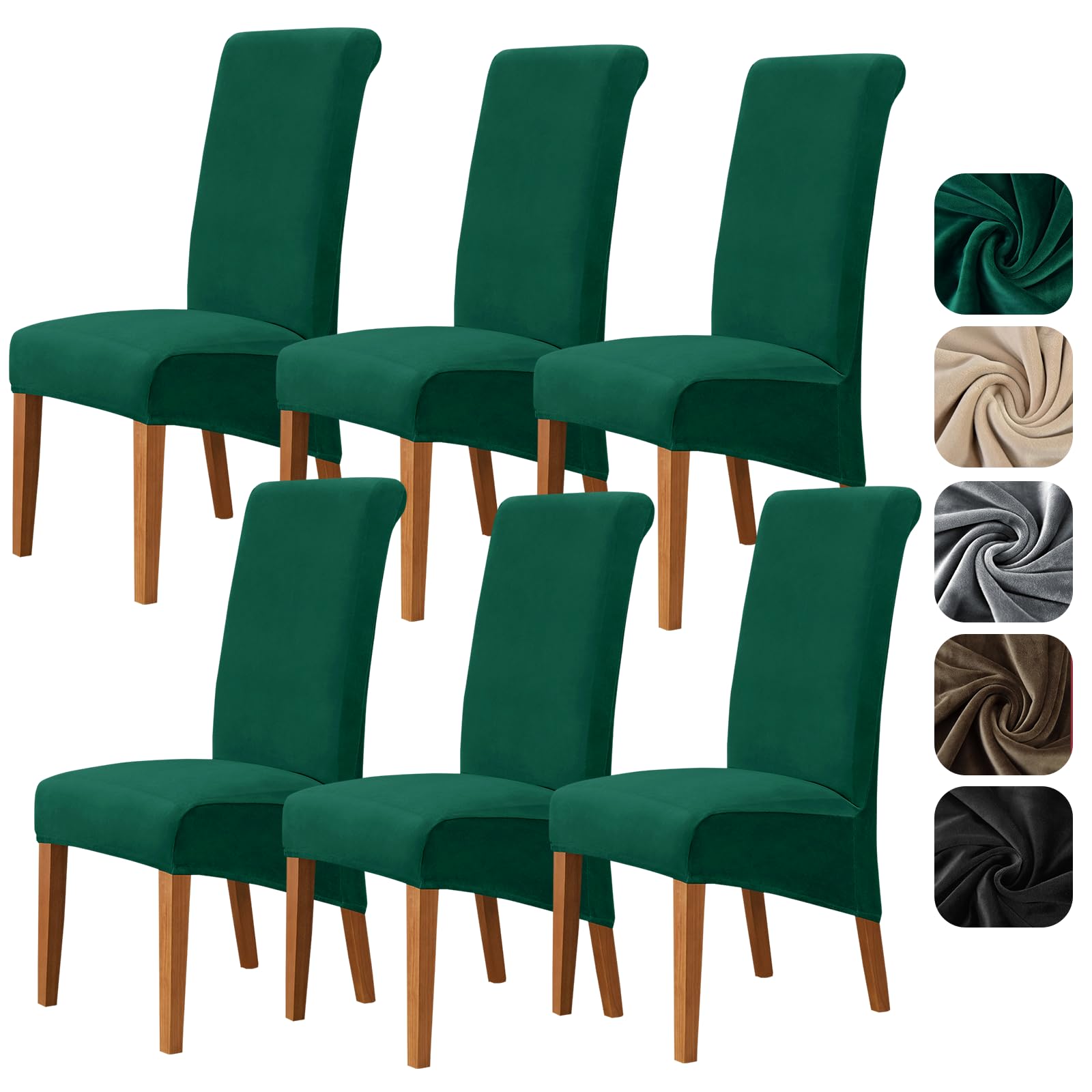 Grande housse de chaise velours universelle pour sublimer vos repas de fête