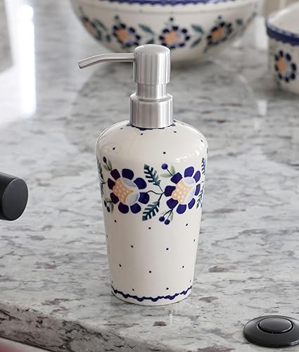 Miniatura 5 de Dispensador de jabón Blue Rose Polish Pottery Blue Daisy