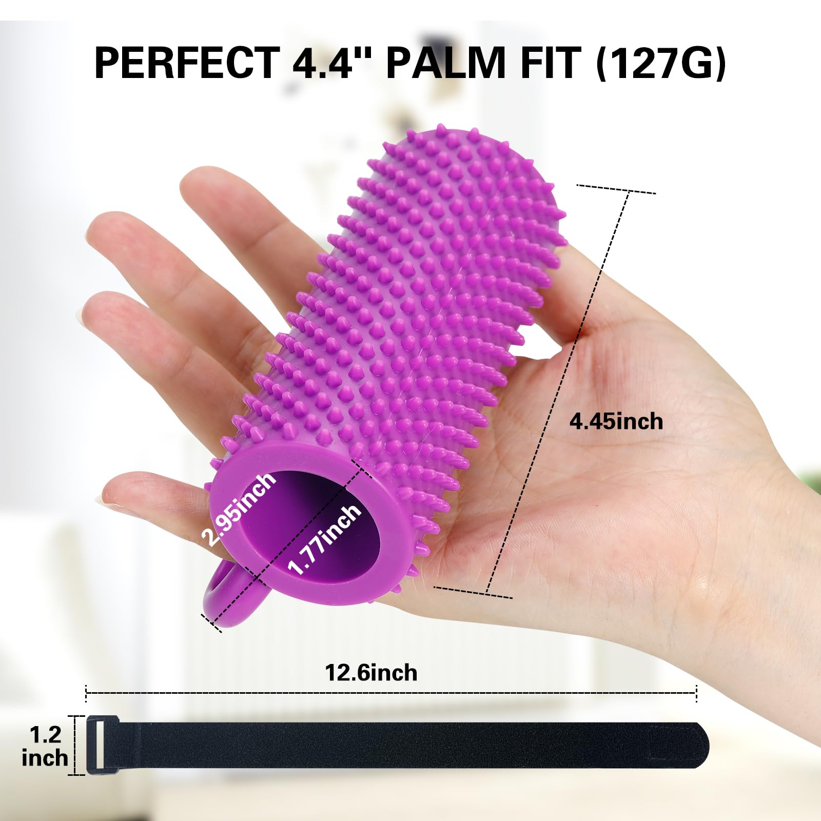 Hand Therapy Grip Ball for Hand Contracture & Stroke Arthritis Recovery - Exercise Strengthener for Weak Hands, Carpal Tunnel, Rehabilitation, Post-Surgery, Soft Squeeze Stress Relief Ball for Seniors — Amazon image 5