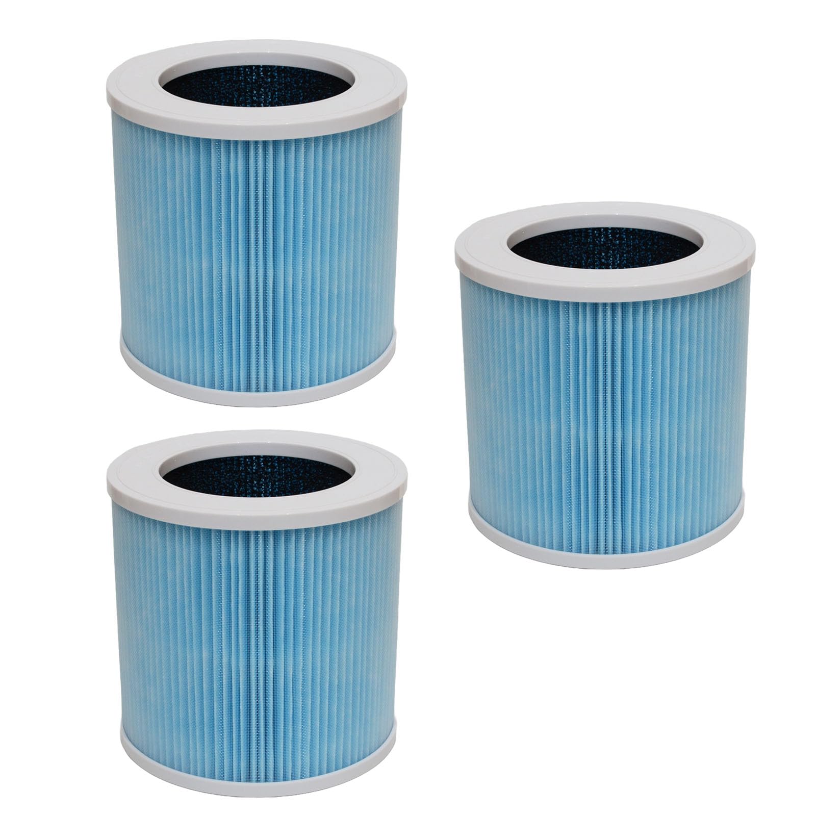 PUREBURG Filtro de repuesto compatible con el purificador de aire Gonrair GL-K802, paquete de 3 unidades H13 HEPA de carbón activado de 3 etapas, filtración de aire limpio y polvo COV