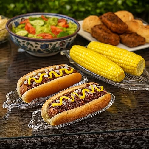 Vista 14 de HIC - Platos de maíz de vidrio, 8.5", Transparente