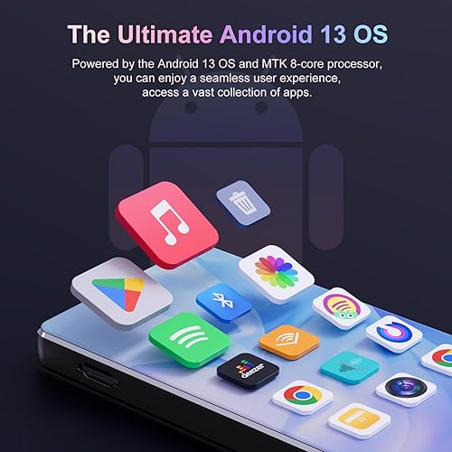 Miniatura 6 de Reproductor MP3 de 80 GB con Bluetooth y cámara, Android 13 MP3 MP4 reproductores con pantalla táctil de 4 pulgadas y altavoz, reproductor de música