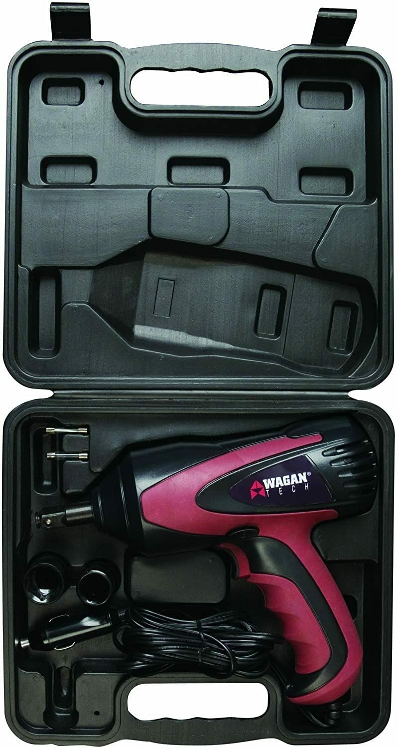 Jikkolumlukka Portable 12V Impact Wrench Roadside Emergency Auto Lug Nut Remover Set (11/16