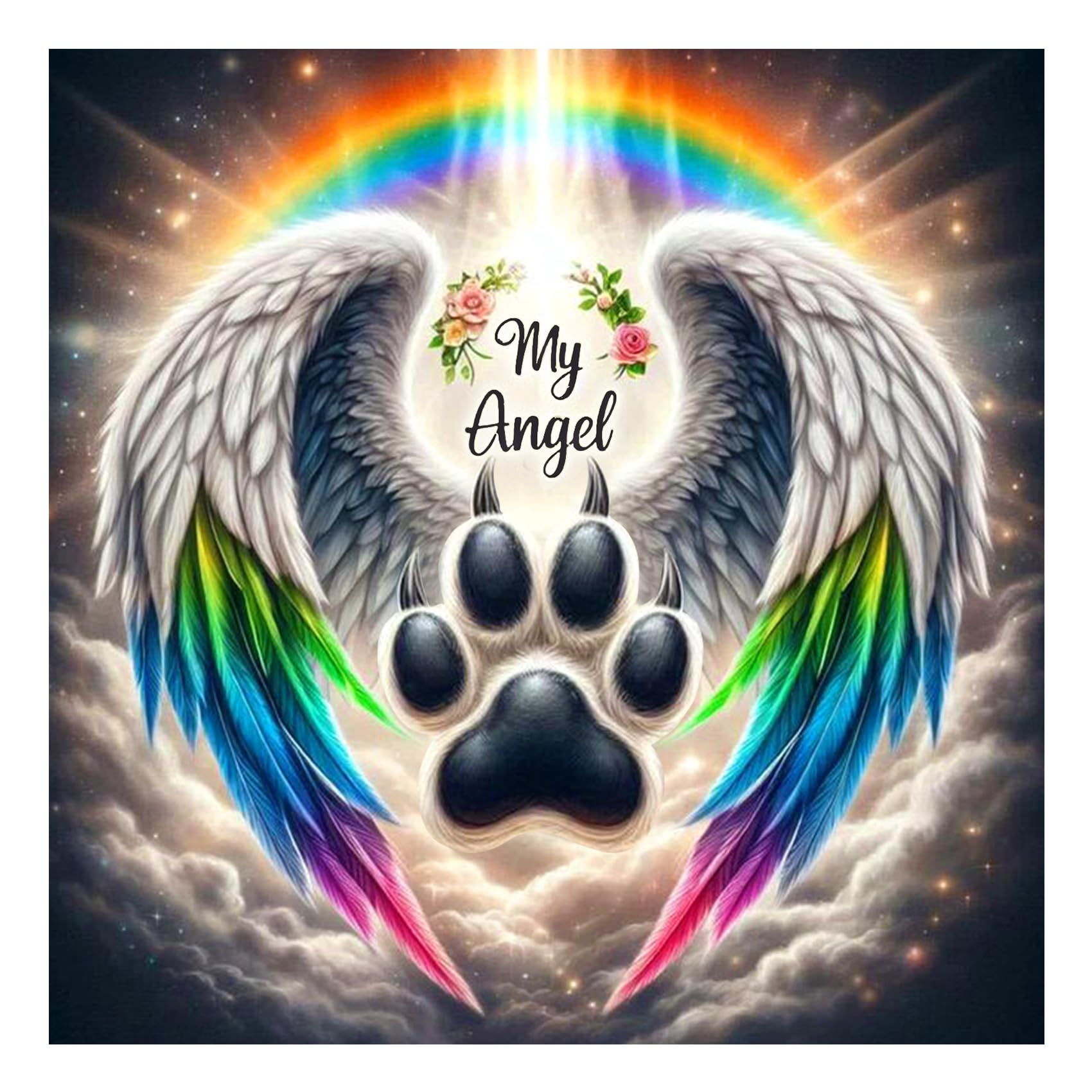 AMORARS Dog Diamond Art Kits for Adults - 5D Diamond Painting - Full Drill Crystal Gem Art, Beginner DIY Handicraft Gift Home Wall Decor12x12 Inch