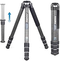 Vista 1 de INNOREL KT364C - Trípode compacto de fibra de carbono de 10 capas, 1.417 in, tubo grande, trípode de viaje profesional para videocámara digital