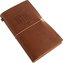 PURESTORY PU Leather Notebook Travel Journal Diary|Diary With Lock|12 Card Slots and 1 Zipper Pocket Holder Perfect for Travelers/Memo Cards/Cash Organizer|Replaceable Plain/Ruled Notebook,160 Pages