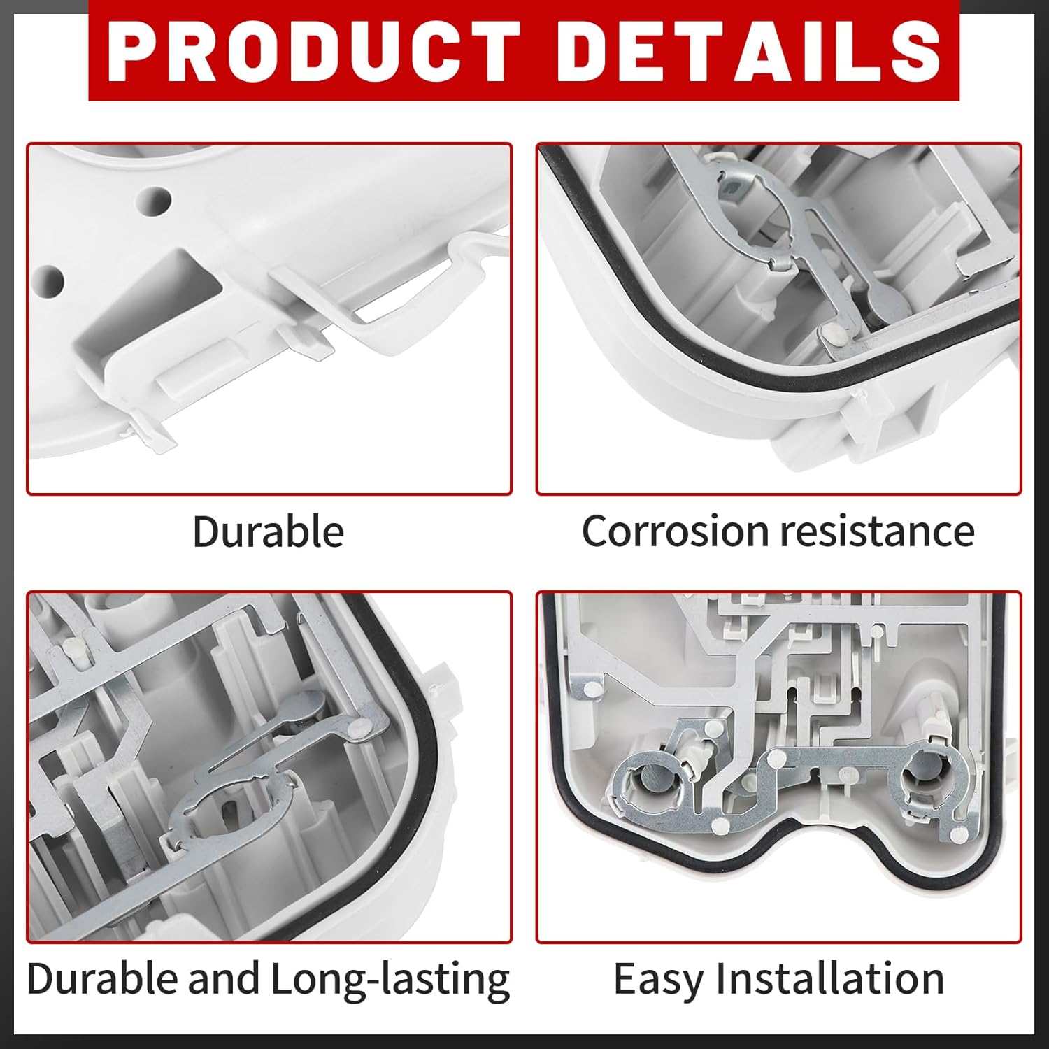 4F5945221C Left Rear Tail Light Lamp Mount Holder Compatible with Au-di A6 C6 Quattro 2004-2011 (Left)