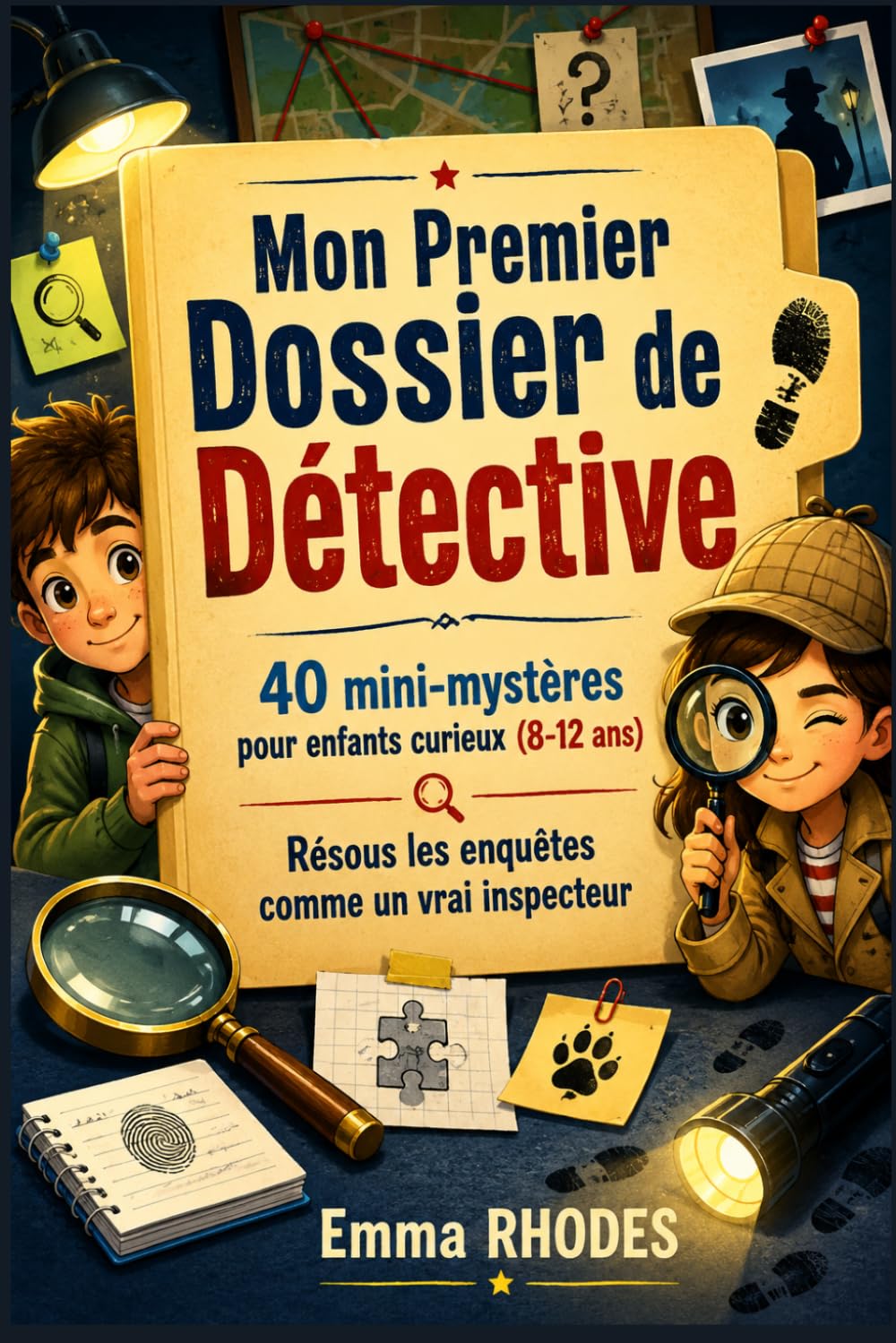 Mon Premier Dossier de Détective: 40 mini-mystères pour enfants curieux (8-12 ans) — Résous les enquêtes comme un vrai inspecteur