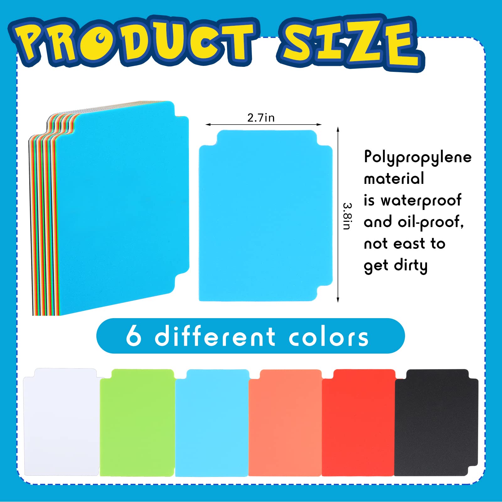 Frienda 12 Pack TCG Deck Boxes: Large Capacity Storage with Dividers for 80+ Cards, Trading Card Games & Sports Cards