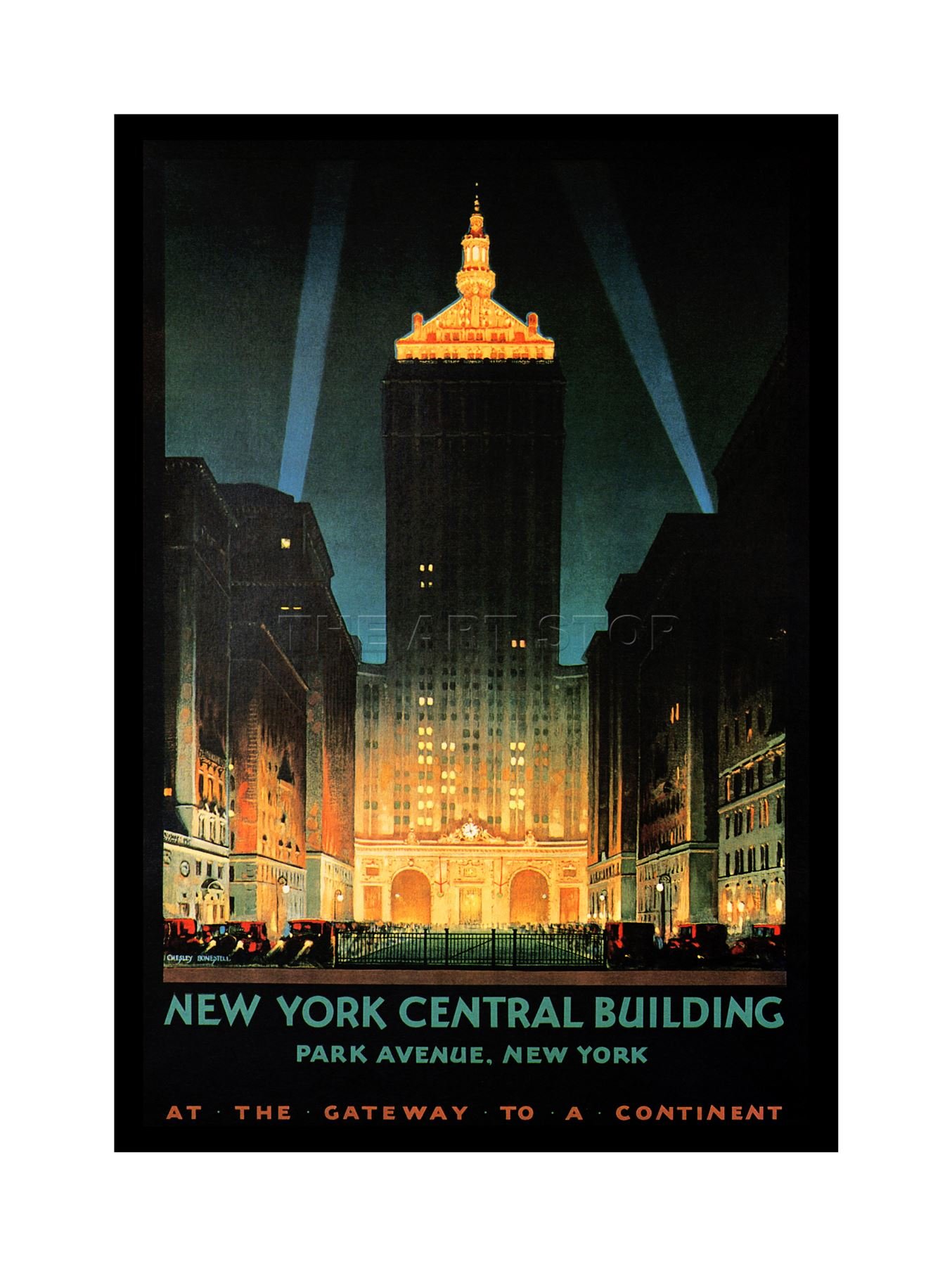 Wee Blue Coo Travel New York Central Park Avenue Ad Picture Wall Art Print