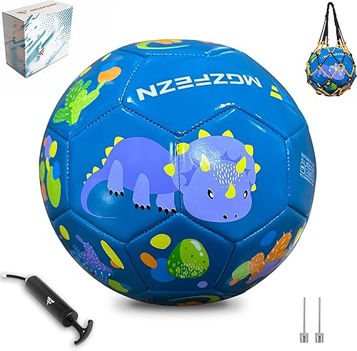 Miniatura 1 de MGZFEZN Kids Soccer Ball Size 3, Youth Soccer Ball for 5 6 7 8 9 10 Years Old Toddlers, Children, Boys Indoor Outdoor with 1 Pump 1 Net Bag and 1