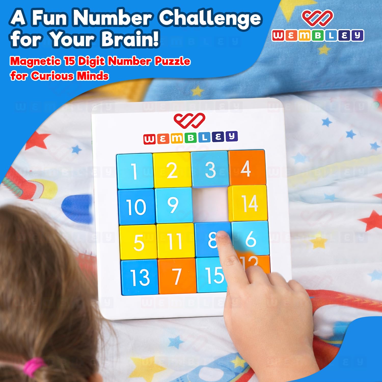 Wembley Number Brain Puzzle Game for Kids | Educational Toy for Boys & Girls Ages 5-14 Years | Improves Focus & Problem Solving — Amazon image 6