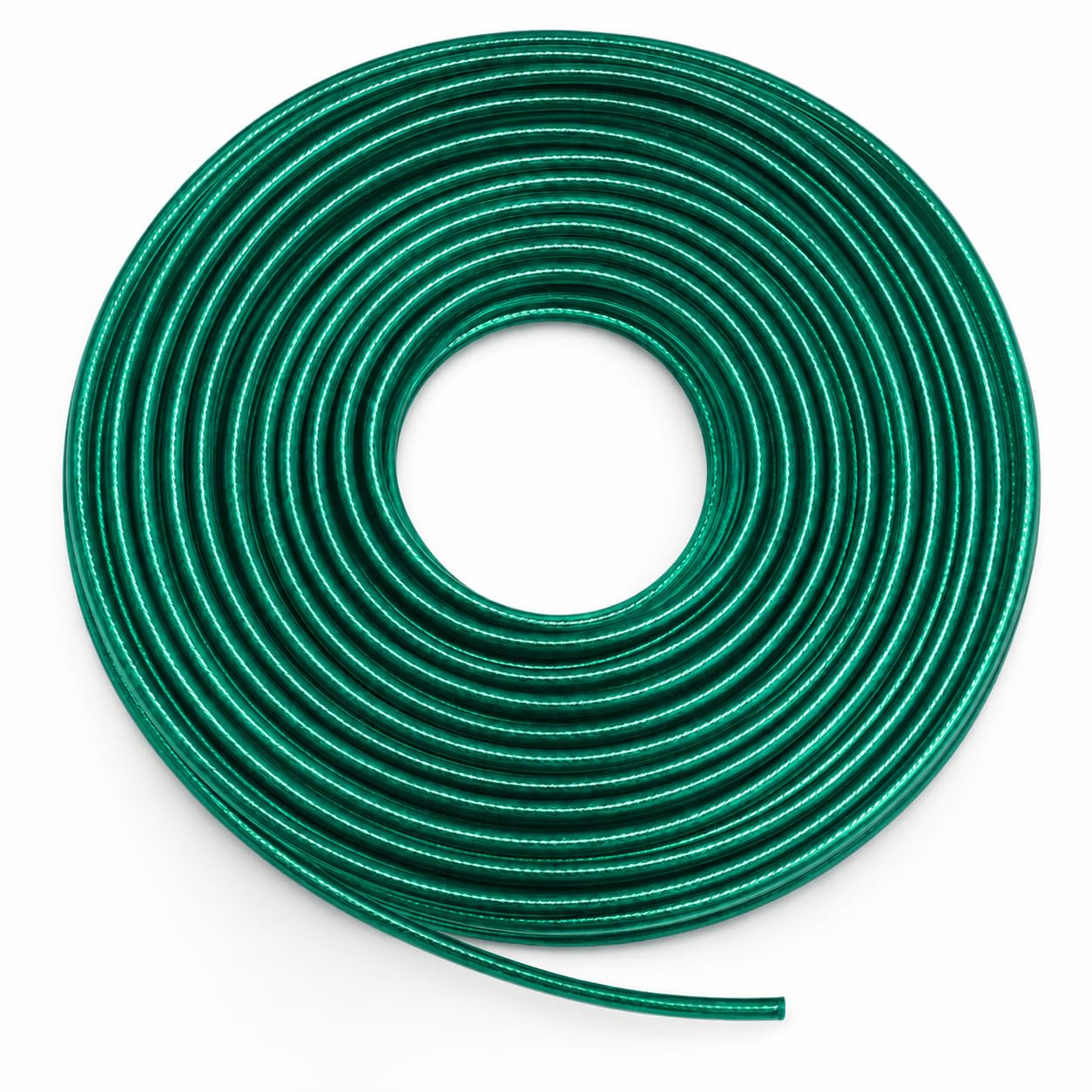 ARVO 30m Steel Wire Core Washing Line 4mm Green, PVC Coated Galvanised Steel Wire Clothes Line for Outside, UV Resistant Washing Line Rope