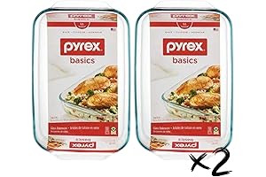 Pyrex Basics 9x13 Glass Baking Dish - Set of 2