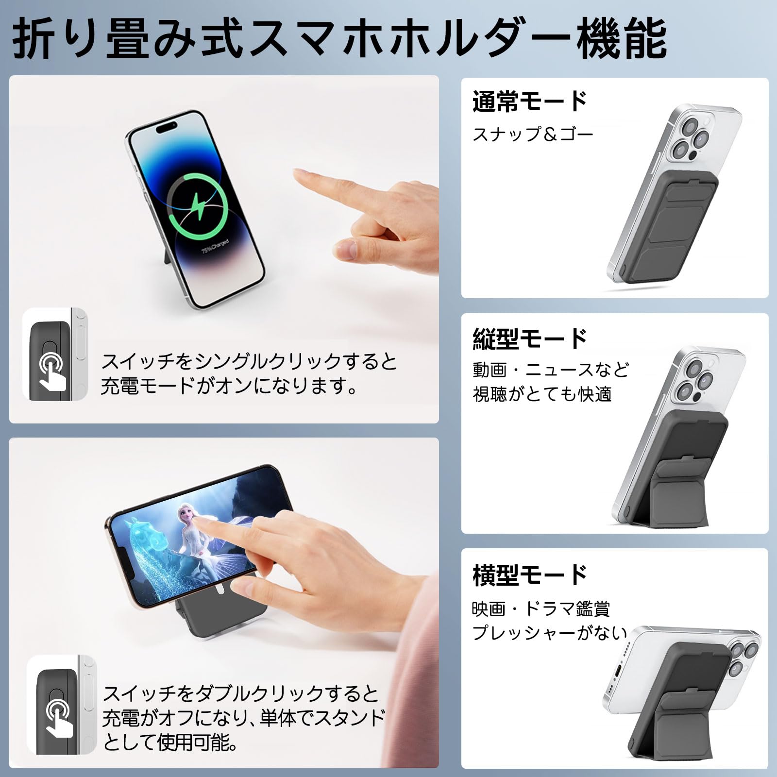 Amazon | LUCKYDUO モバイルバッテリー 10000mAh 大容量 急速