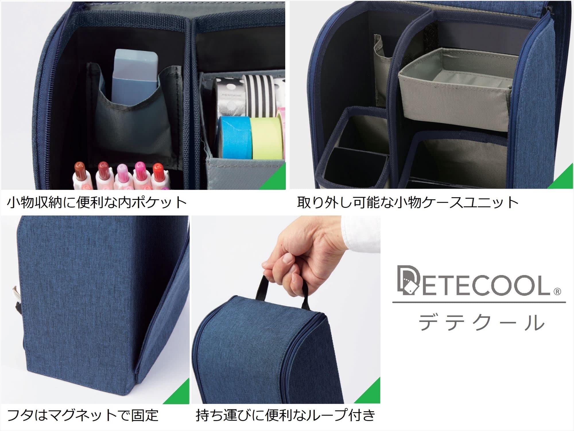 レイメイ藤井 Raymei Fujii BT5012 - Portapenne, Detecure Combo, blu navy