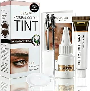 Kit de color marrón para pestañas y cejas, ki...