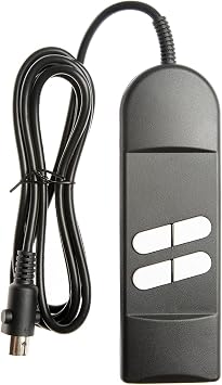 Lift Chair Remote Replacement 5 Pin Power Lift Chair Recliner Hand Control, Catnapper Recliner Parts UP/Down 4 Button Roll line 180 Degree Electric Sofa Remote for Okin Power Recliners