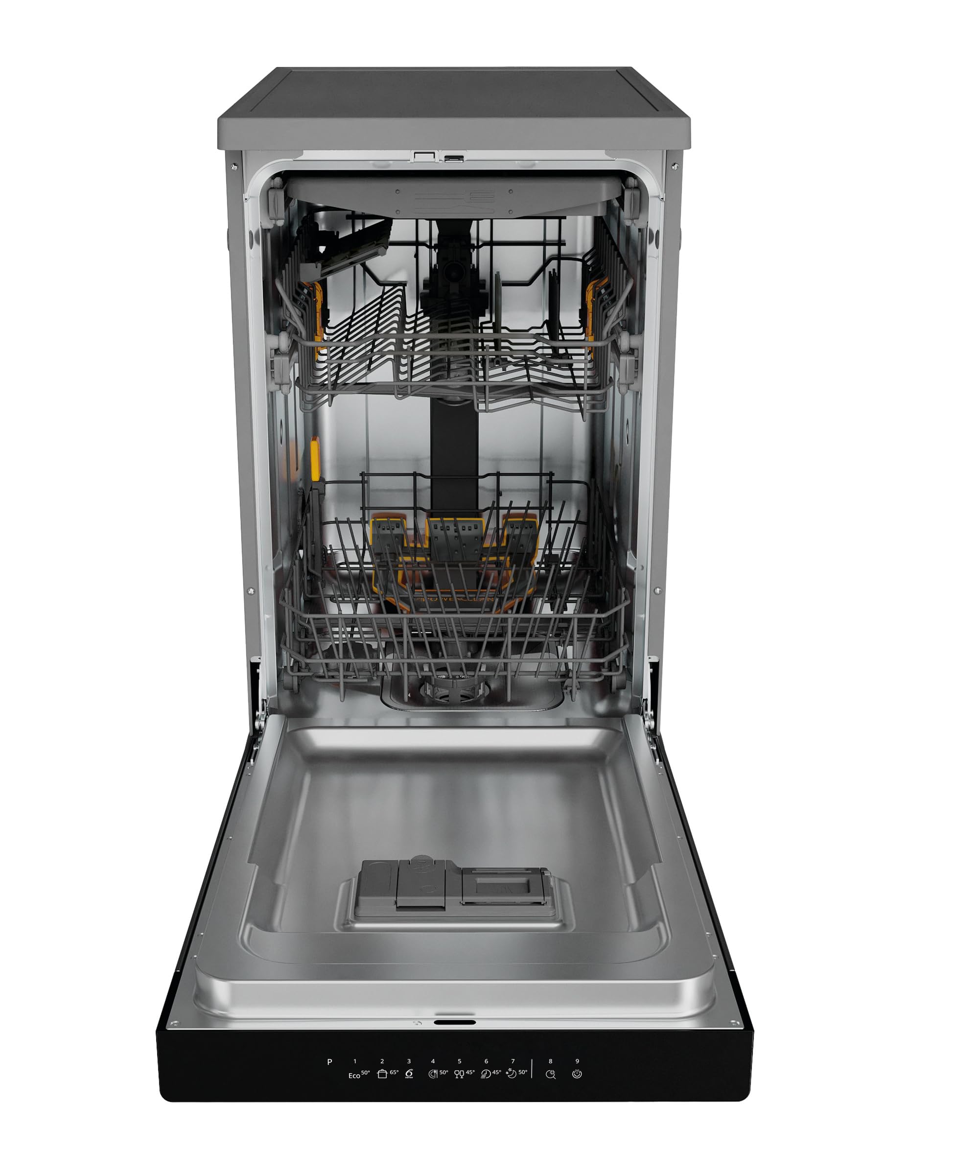 Whirlpool WH4FD11CS7A0X - Lavastoviglie Libera Installazione Per 11 Coperti. Lavastoviglie Con Tecnologia Sesto Senso Larghezza 45,0cm, Profondità 59,0cm, Altezza 85,0cm, Classe Energetica D