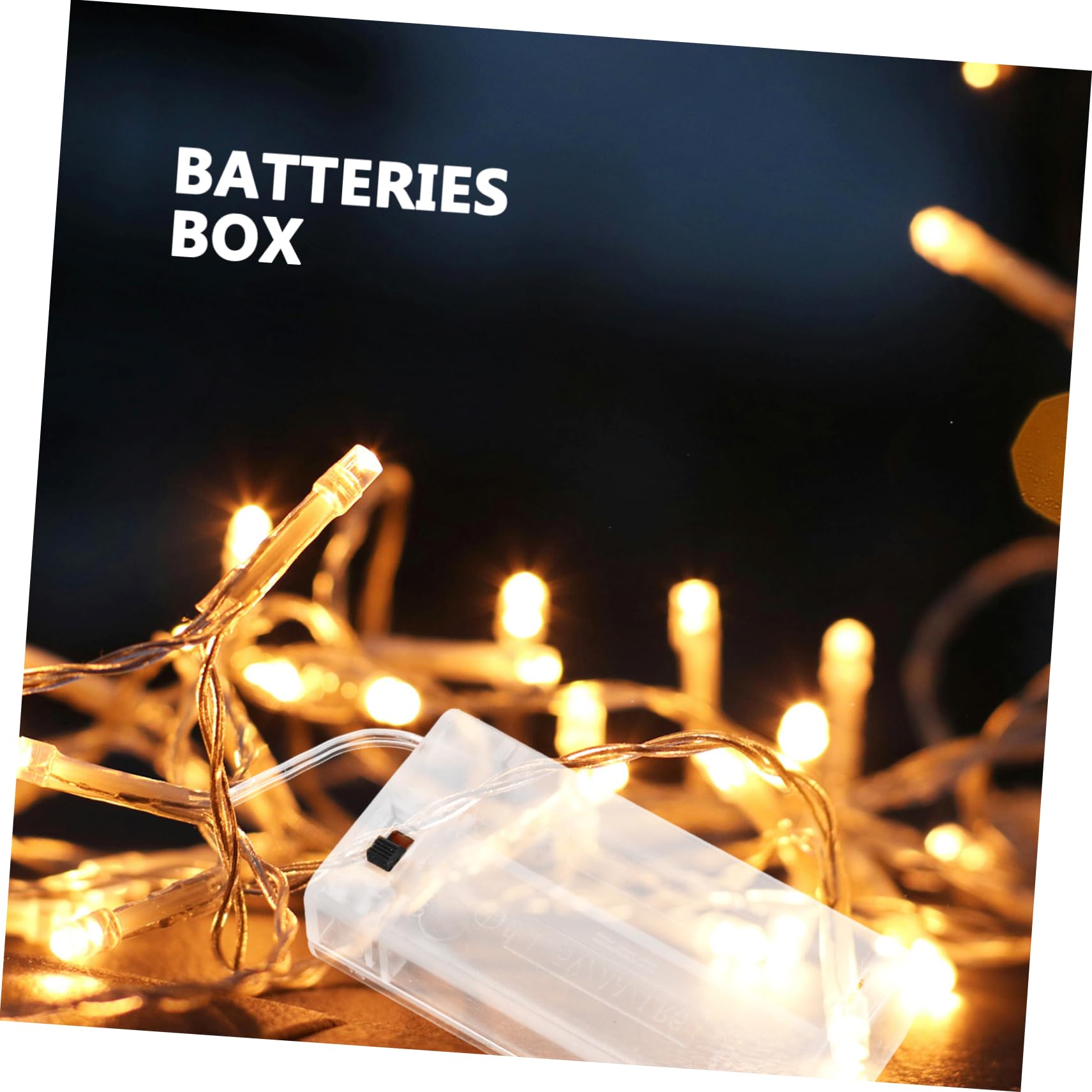 BESPORTBLE 4 Sätze Lichterketten-batteriekasten Batteriegehäuse Aus Kunststoff Leerer Batteriehalter Aa-batteriegehäuse Batteriefach Praktischer Batteriehalter Transparent Abs 10 Stück * 4