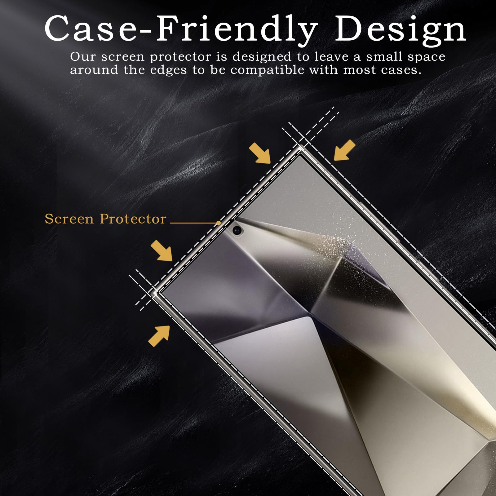 Pellicola protettiva per la privacy per Samsung Galaxy S24 Ultra, accessori in vetro temperato infrangibile, pellicola in vetro temperato anti spia, ultra resistente, durezza 9H, antiriflesso, HD,
