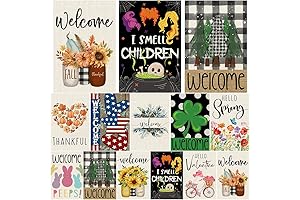 Seasonal Garden Flags Set - Perfect Holiday Yard Decorations