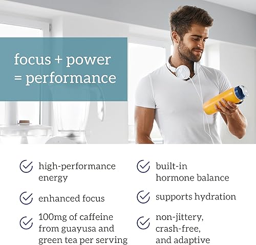 Miniatura 4 de Organifi Peak Power, polvo de preentrenamiento para apoyar la hidratación, con melena de león y guayusa