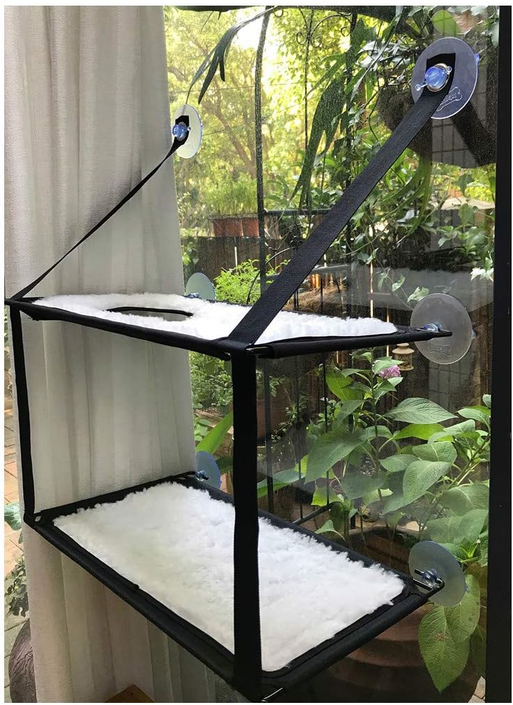 Nala Window Cat Perch Cat Window Hammock Double Stack Cat Perch Large Suction Leisure Resting Soft Mat