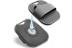 Silicone Body Scrubber for Showering with Richer Foam Bristles