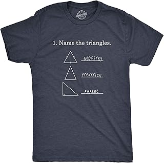 Crazy Dog Tshirts Mens Name The Triangles Funny Math T Shirt Sarcasm Novelty I Love Math Graphic